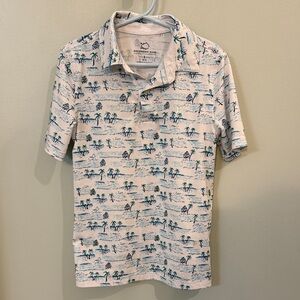 Southern Tide Palm Print Shirt size small 6/7